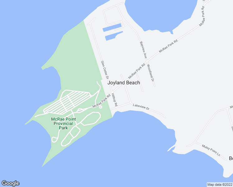 map of restaurants, bars, coffee shops, grocery stores, and more near 3969 Hilltop Road in Orillia