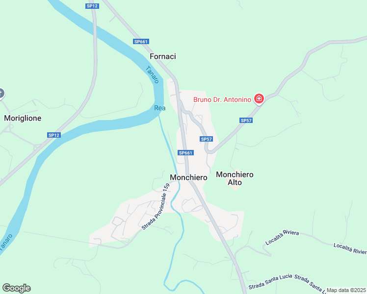 map of restaurants, bars, coffee shops, grocery stores, and more near 46 SP661 in Monchiero