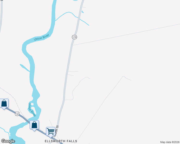 map of restaurants, bars, coffee shops, grocery stores, and more near 88 Sennett Way in Ellsworth