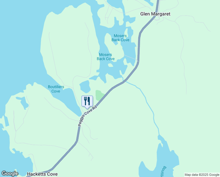 map of restaurants, bars, coffee shops, grocery stores, and more near 10056 Lighthouse Route in Hacketts Cove