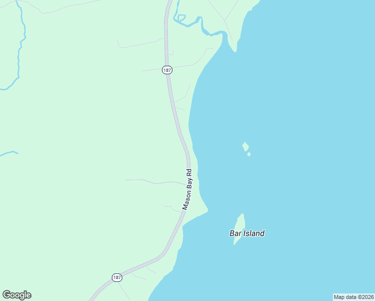 map of restaurants, bars, coffee shops, grocery stores, and more near 583 Mason Bay Road in Jonesport