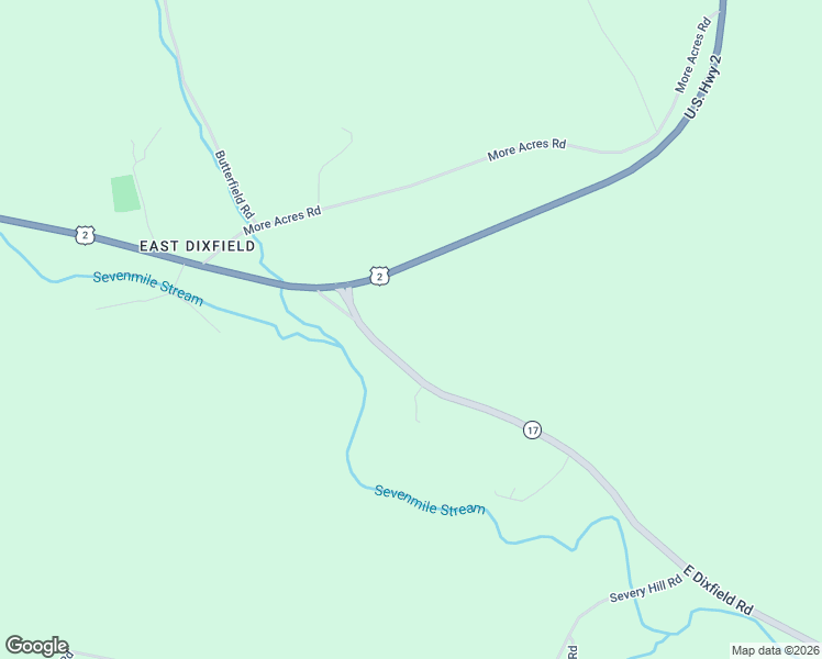 map of restaurants, bars, coffee shops, grocery stores, and more near 30 East Dixfield Road in Dixfield