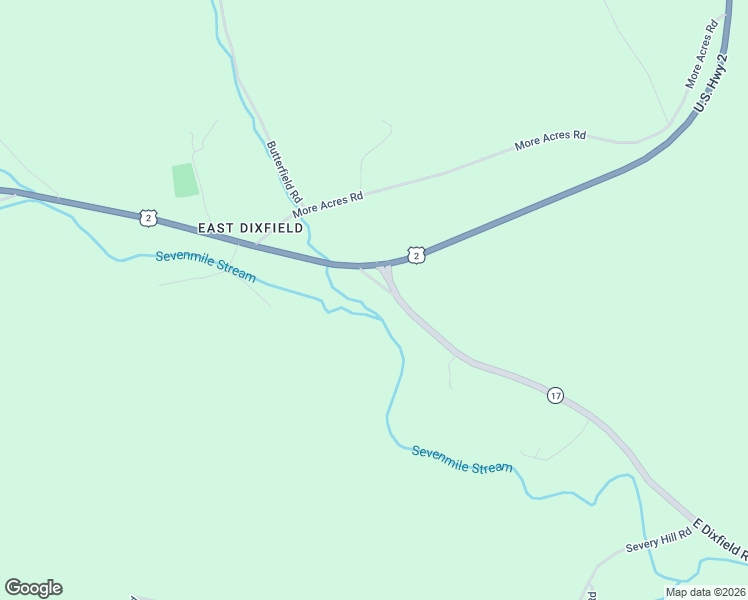map of restaurants, bars, coffee shops, grocery stores, and more near 39 East Dixfield Road in Dixfield