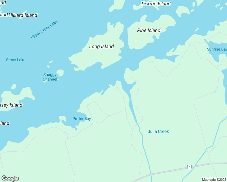 map of restaurants, bars, coffee shops, grocery stores, and more near 2429 Julia Shore Road West in Lakefield