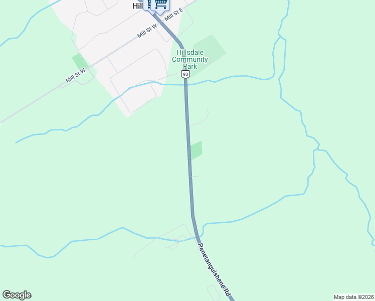 map of restaurants, bars, coffee shops, grocery stores, and more near 4396 Penetanguishene Road in Hillsdale