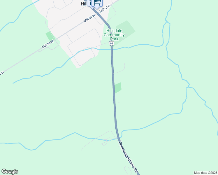 map of restaurants, bars, coffee shops, grocery stores, and more near 4396 Penetanguishene Road in Hillsdale