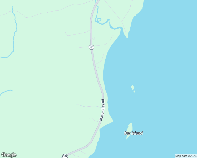 map of restaurants, bars, coffee shops, grocery stores, and more near 613 Mason Bay Road in Jonesport