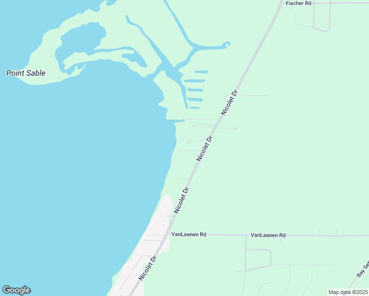 map of restaurants, bars, coffee shops, grocery stores, and more near 3501 Nicolet Drive in Green Bay