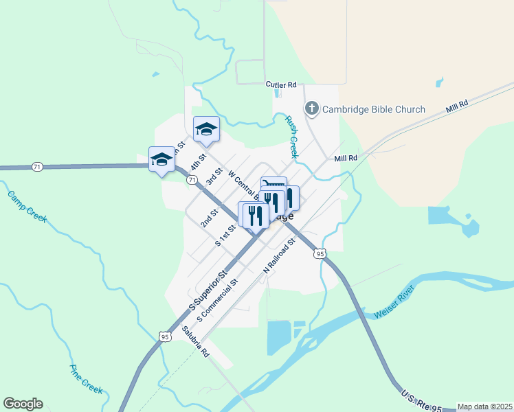 map of restaurants, bars, coffee shops, grocery stores, and more near 85 West Central Boulevard in Cambridge
