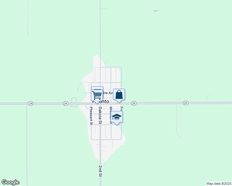 map of restaurants, bars, coffee shops, grocery stores, and more near 616 Prairie Avenue in Toronto