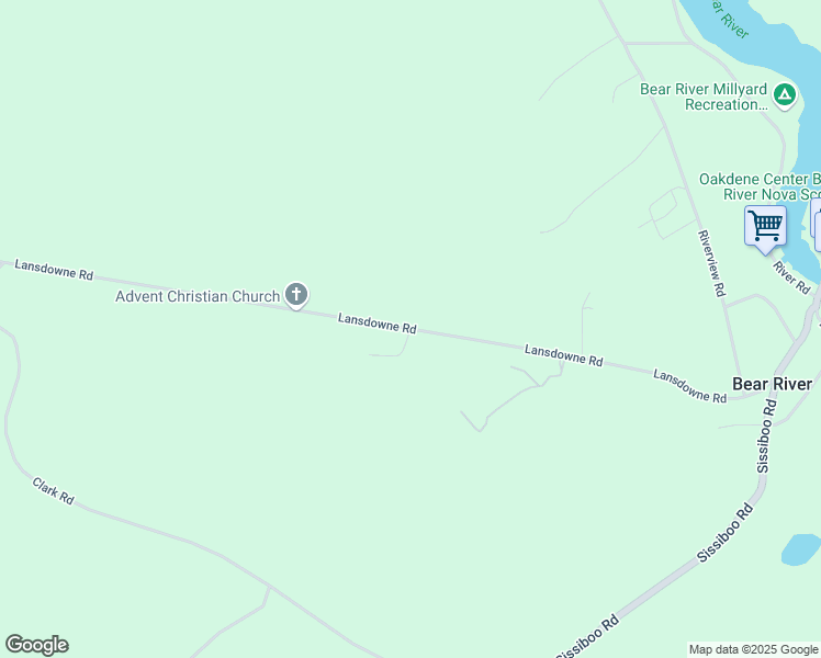 map of restaurants, bars, coffee shops, grocery stores, and more near 1572 Lansdowne Road in Bear River