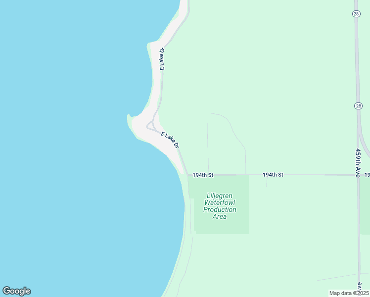 map of restaurants, bars, coffee shops, grocery stores, and more near 257-299 458th Avenue in Estelline