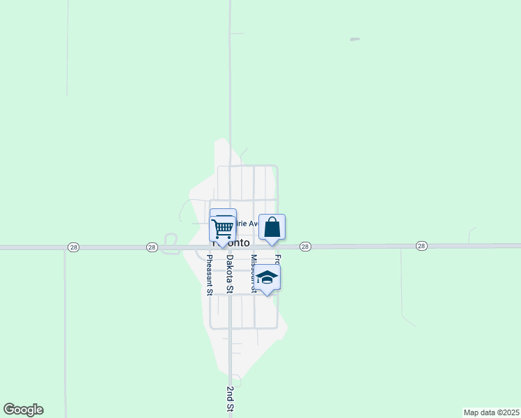 map of restaurants, bars, coffee shops, grocery stores, and more near 600-616 Prairie Avenue in Toronto