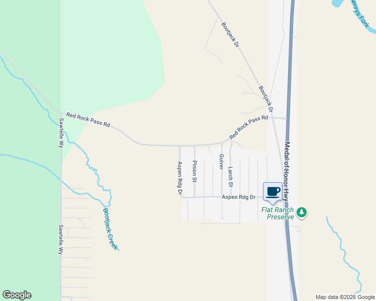 map of restaurants, bars, coffee shops, grocery stores, and more near 4064 Red Rock Pass Road in Island Park