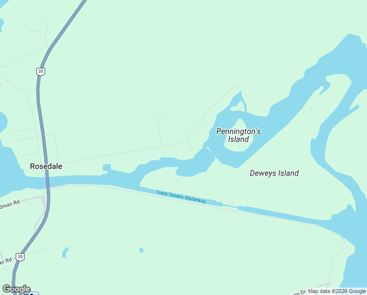 map of restaurants, bars, coffee shops, grocery stores, and more near 114 Coldstream Road in Kawartha Lakes