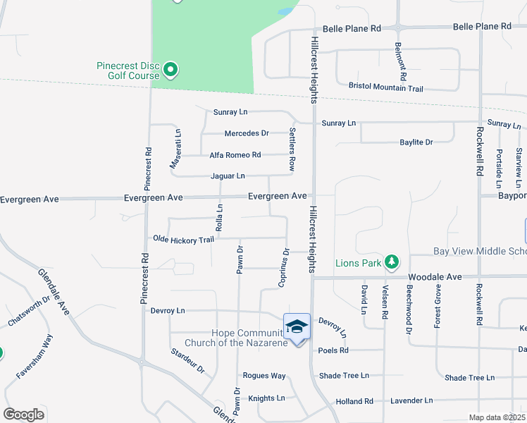 map of restaurants, bars, coffee shops, grocery stores, and more near 3080 Clarence Court in Green Bay