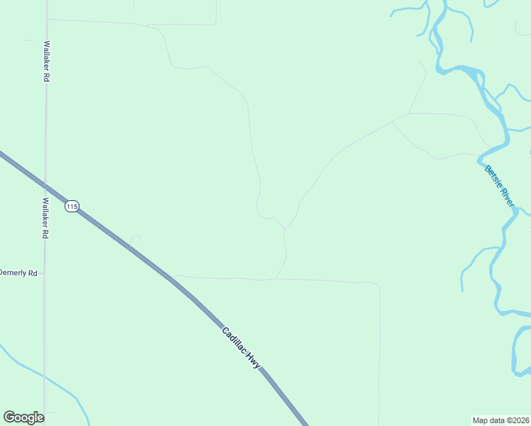 map of restaurants, bars, coffee shops, grocery stores, and more near 3213-3999 Crum Road in Benzonia