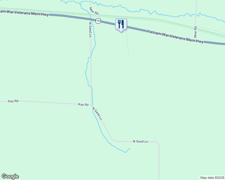 map of restaurants, bars, coffee shops, grocery stores, and more near N13986 North Sand Lane in Osseo