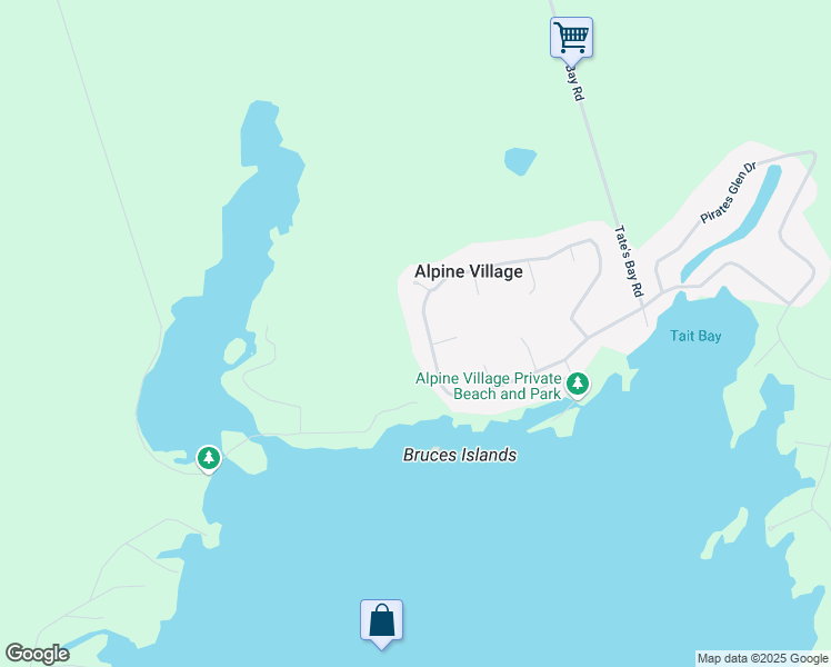 map of restaurants, bars, coffee shops, grocery stores, and more near 737 Alpine Lake Road in Peterborough County