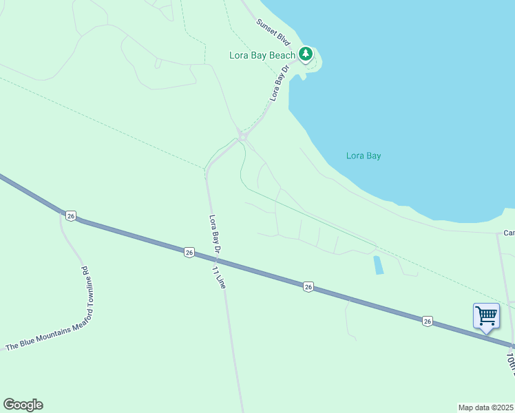 map of restaurants, bars, coffee shops, grocery stores, and more near 110 McMullen Court in Thornbury