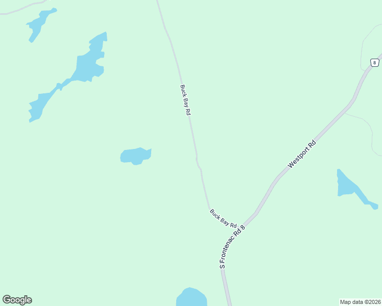 map of restaurants, bars, coffee shops, grocery stores, and more near 111 Buck Bay Road in South Frontenac
