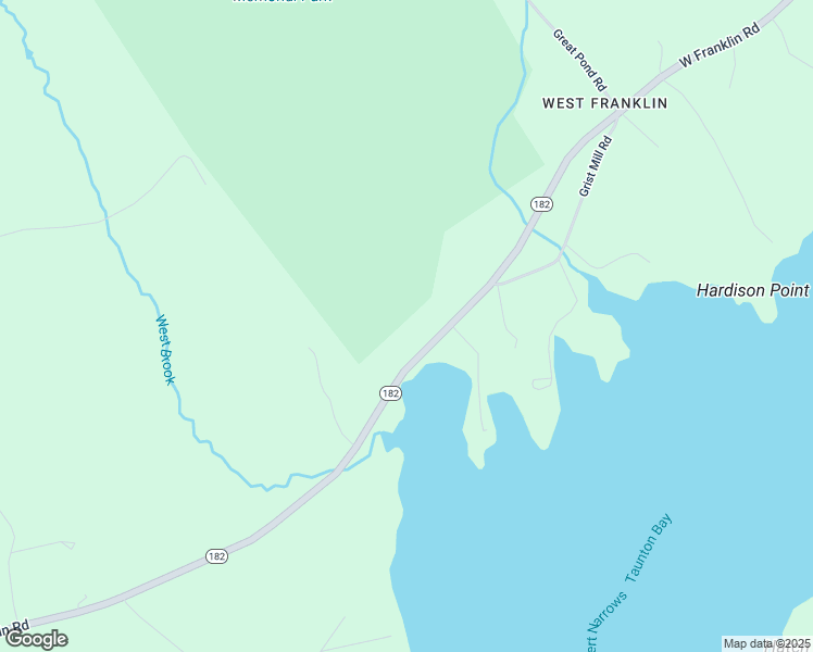 map of restaurants, bars, coffee shops, grocery stores, and more near 125 West Franklin Road in Franklin