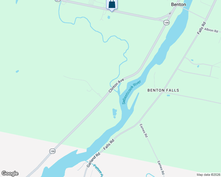 map of restaurants, bars, coffee shops, grocery stores, and more near 1122 Clinton Avenue in Benton