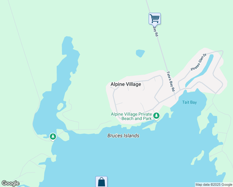 map of restaurants, bars, coffee shops, grocery stores, and more near 737 Alpine Lake Road in Peterborough County