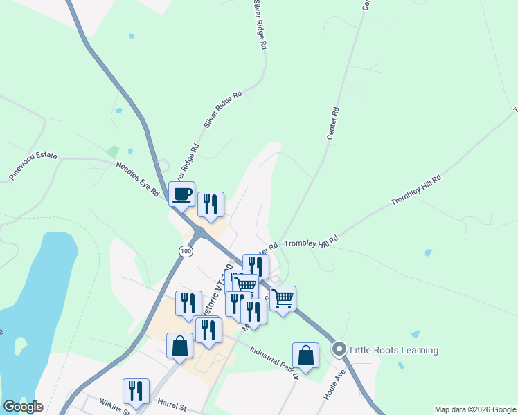 map of restaurants, bars, coffee shops, grocery stores, and more near 218 Sunset Drive in Morristown