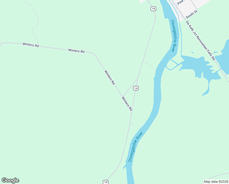 map of restaurants, bars, coffee shops, grocery stores, and more near 100 Winters Road in Rensselaer Falls