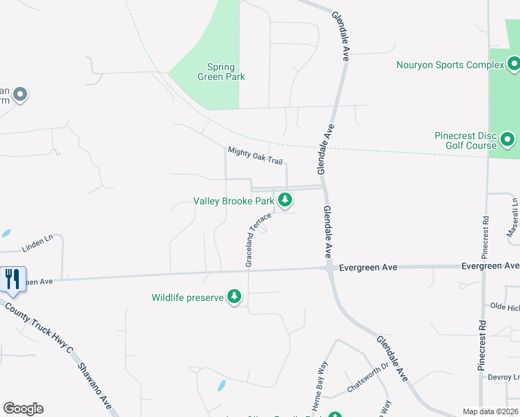 map of restaurants, bars, coffee shops, grocery stores, and more near 1408 Wilbert Hill Court in Howard