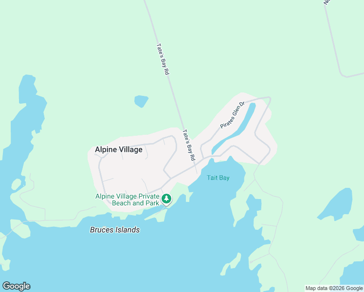 map of restaurants, bars, coffee shops, grocery stores, and more near 629 Alpine Lake Road in Peterborough County