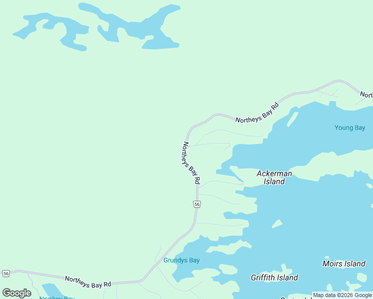 map of restaurants, bars, coffee shops, grocery stores, and more near 1095 Northeys Bay Road in Harcourt