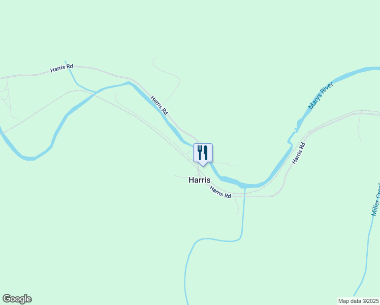 map of restaurants, bars, coffee shops, grocery stores, and more near 22930 Harris Road in Philomath