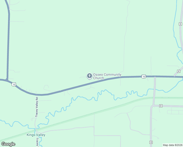 map of restaurants, bars, coffee shops, grocery stores, and more near W15554 Gilbert Road in Osseo