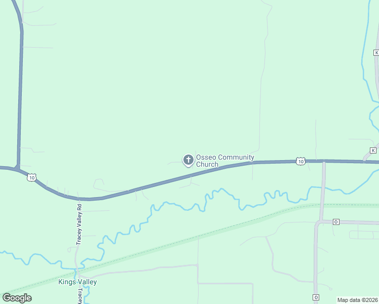 map of restaurants, bars, coffee shops, grocery stores, and more near W15554 Gilbert Road in Osseo