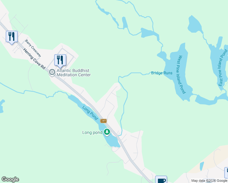 map of restaurants, bars, coffee shops, grocery stores, and more near 4 Swivel Court in Herring Cove