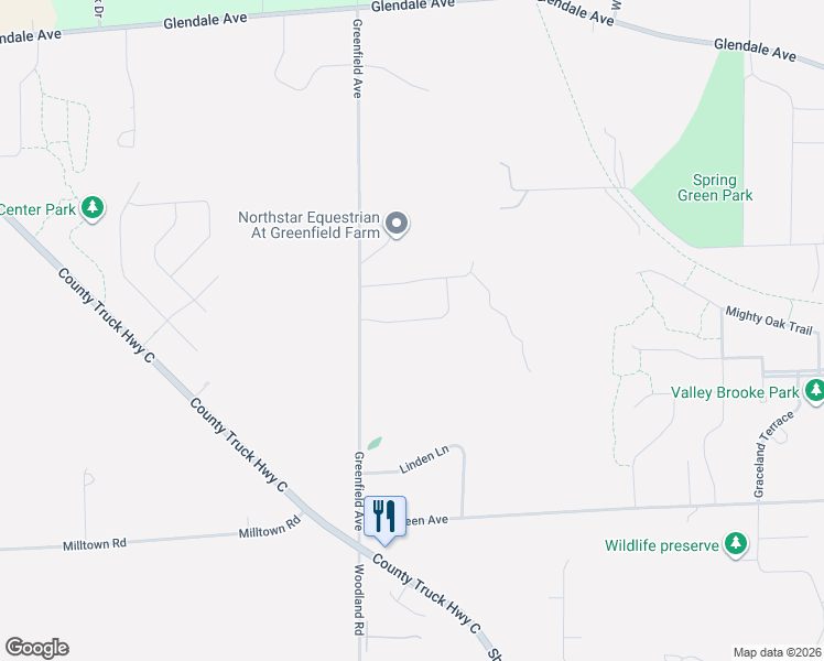 map of restaurants, bars, coffee shops, grocery stores, and more near 1500 Greenfield Avenue in Howard