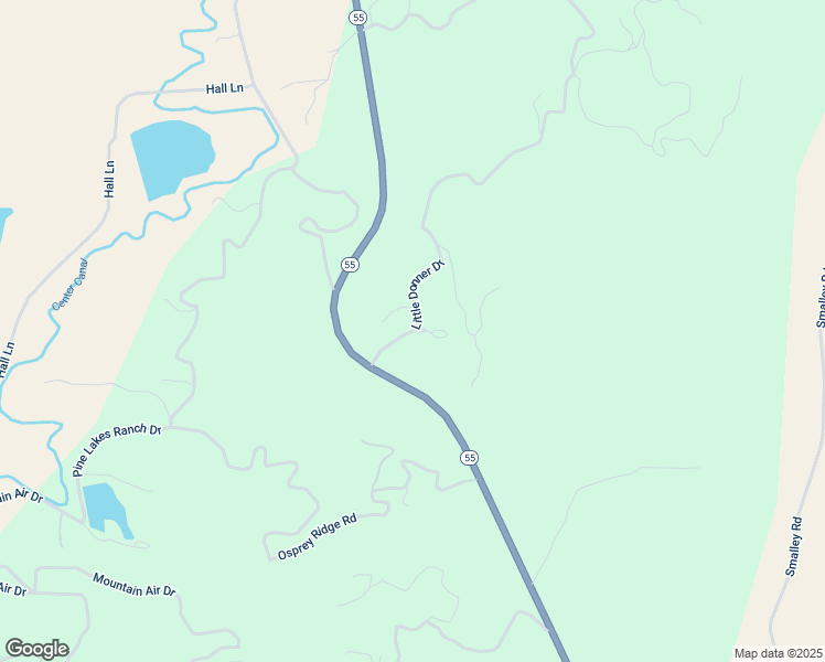 map of restaurants, bars, coffee shops, grocery stores, and more near 96 Little Donner Drive in Cascade