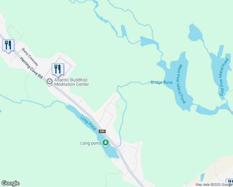 map of restaurants, bars, coffee shops, grocery stores, and more near 128 Angler Drive in Herring Cove