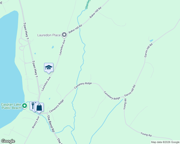 map of restaurants, bars, coffee shops, grocery stores, and more near 96 Maggies Pond Road in Greensboro