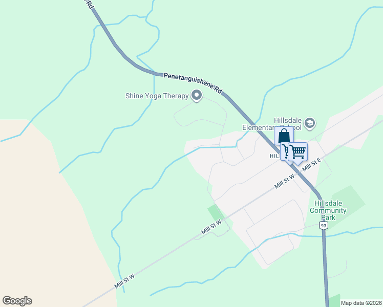 map of restaurants, bars, coffee shops, grocery stores, and more near 11 Campbell Court in Springwater