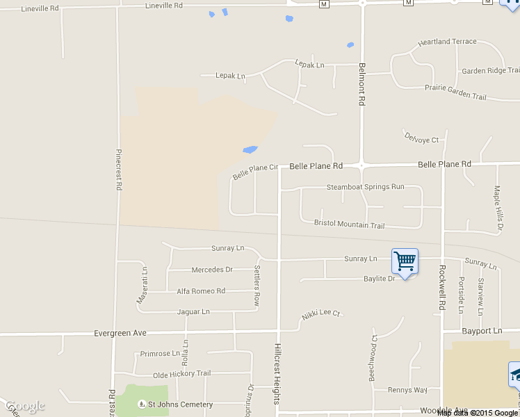 map of restaurants, bars, coffee shops, grocery stores, and more near 1488 Belle Plane Circle in Green Bay