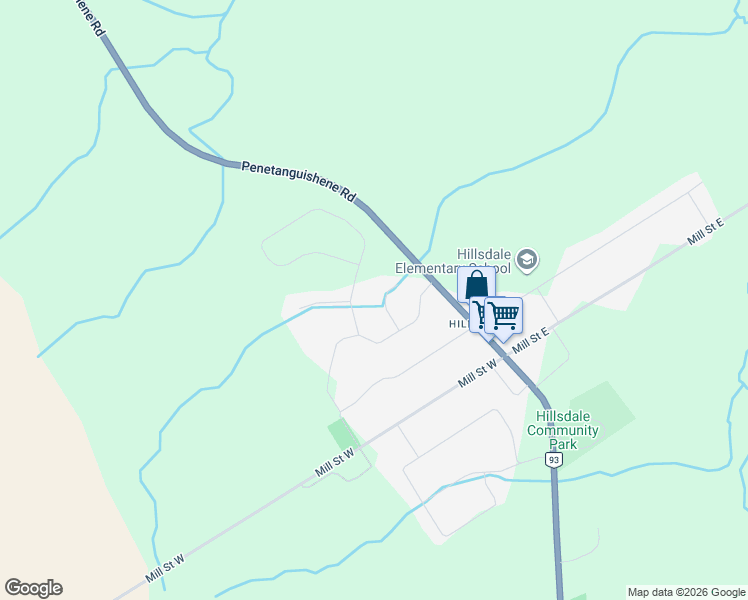 map of restaurants, bars, coffee shops, grocery stores, and more near 8 Patricia Court in Simcoe County