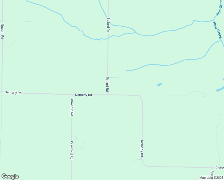 map of restaurants, bars, coffee shops, grocery stores, and more near 3415-3499 Ballard Road in Benzonia