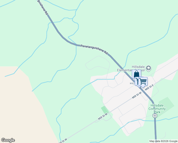 map of restaurants, bars, coffee shops, grocery stores, and more near 61 Davenport Drive in Simcoe County