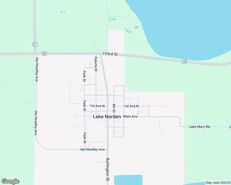 map of restaurants, bars, coffee shops, grocery stores, and more near 700 2nd Avenue North in Lake Norden