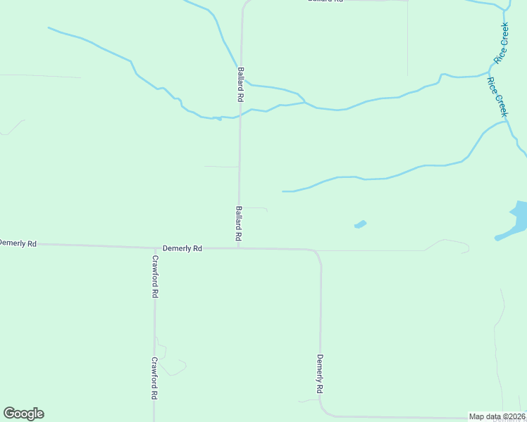map of restaurants, bars, coffee shops, grocery stores, and more near 3415 Ballard Road in Benzonia