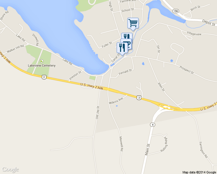 map of restaurants, bars, coffee shops, grocery stores, and more near 201 Main Street in Wilton