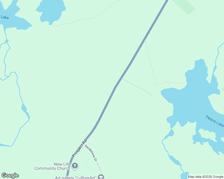 map of restaurants, bars, coffee shops, grocery stores, and more near 1550 Prospect Road in Hatchet Lake